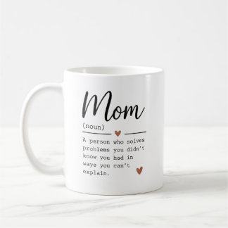 Caneca De Café Citação engraçada de definição de mãe