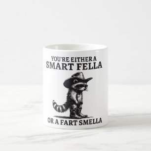 Caneca De Café Citação Engraçada de Guaxinim Você é um Cara Intel