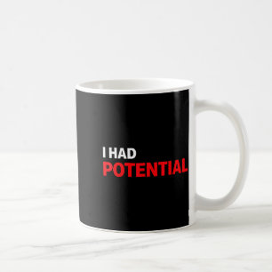 Caneca De Café Citação engraçada de humor sarcástico com potencia