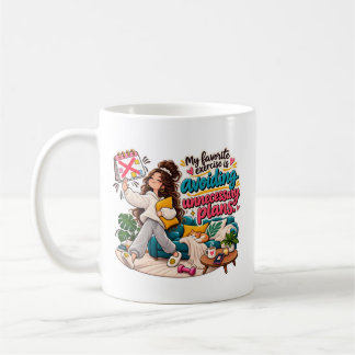 Caneca De Café Citação engraçada de introvertido evitando planos