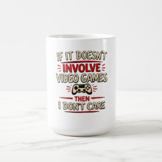 Caneca De Café Citação engraçada de jogador de videogame arte de
