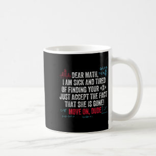 Caneca De Café Citação engraçada de matemática Querida matemática