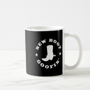 Caneca De Café Citação engraçada de meme de bota de cowboy goofin