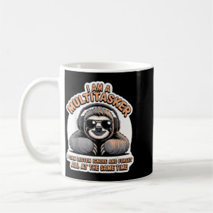 Caneca De Café Citação engraçada de multitarefa Humor sarcástico