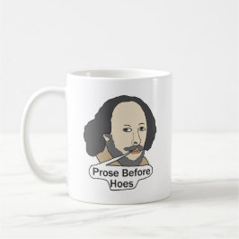 Caneca De Café Citação engraçada de Shakespeare - Prosa Antes de 