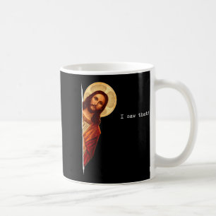 Caneca De Café Citação Engraçada Jesus Meme Eu Vi Esse Presente C
