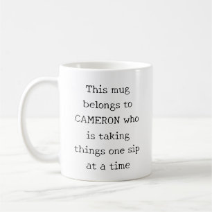 Caneca De Café Citação Engraçada Personalizada Humor de Mãe Relac