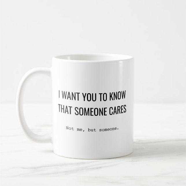 Caneca De Café Citação Engraçada Personalizada Texto Sarcástico P (Esquerda)