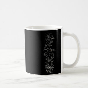 Caneca De Café Citação Espiritual de Yoga Arte de Flor de Lótus e
