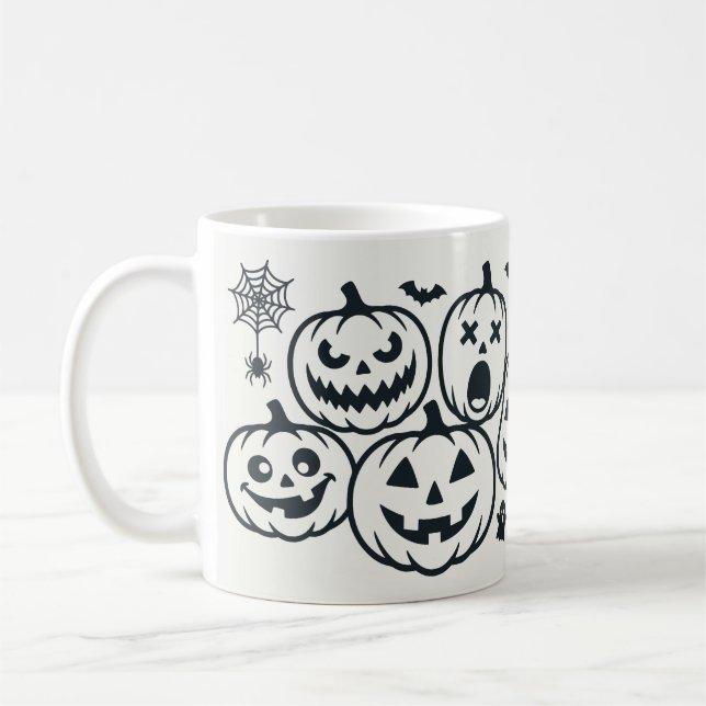 Caneca De Café Citação fofa de Halloween (Esquerda)