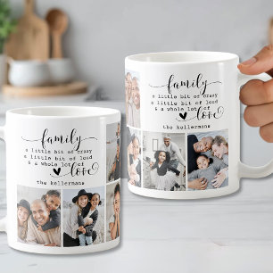 Caneca De Café Citação Fofa Personalizada Família 8 Fotos