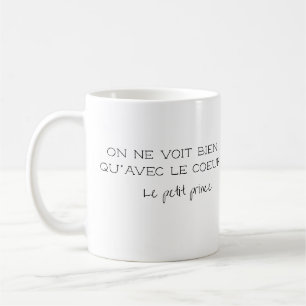 Caneca De Café Citação Francesa Personalizada