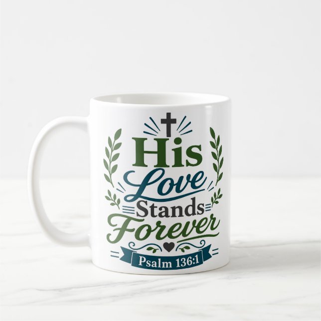 Caneca De Café Citação Graciosa Sua Amor Permanece Para Sempre (Esquerda)