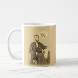 Caneca De Café Citação Histórica das Idades ou Anjos de Lincoln