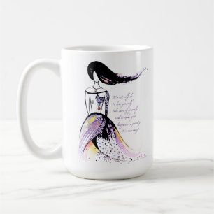 Caneca De Café Citação ilustrada e inspiradora do Self-LOVE