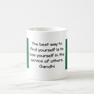 Caneca De Café Citação Inspiracional Gandhi Sobre Autoajuda