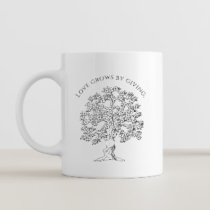 Caneca De Café Citação Inspiradora de Mentalidade Positiva