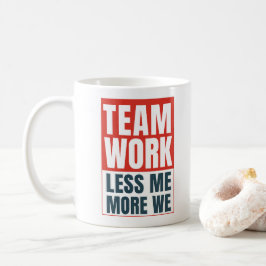 Caneca De Café Citação Inspiradora de Trabalho em Equipe Presente