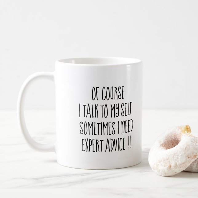 Caneca De Café citação inspiradora engraçada (Com Donut)