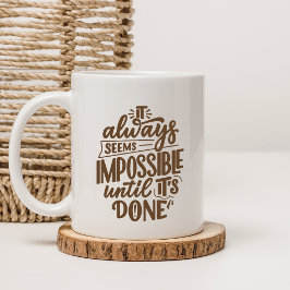 Caneca De Café Citação Inspiradora Mentalidade Positiva