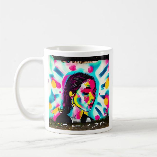 Caneca De Café Citação Inspirativa | GRAFITE (Esquerda)