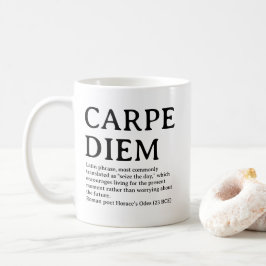 Caneca De Café Citação latina Carpe Diem
