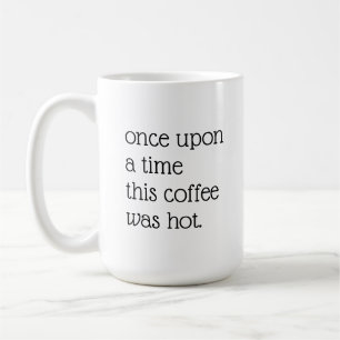 Caneca De Café Citação minimalista de humor sarcástico sobre café