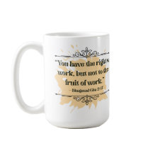 Citação Minimalista Laranja Bhagavad Gita