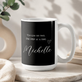Caneca De Café Citação Minimalista | Você Pode Fazer Isso Persona