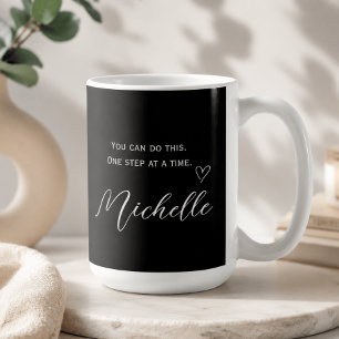 Caneca De Café Citação Minimalista   Você Pode Fazer Isso Persona