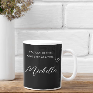 Caneca De Café Citação Minimalista   Você Pode Fazer Isso Persona