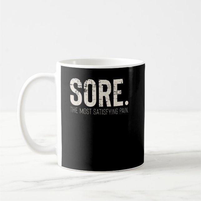 Caneca De Café Citação Motivacional de Workout de Gym de malhação (Esquerda)