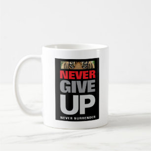 Caneca De Café Citação Motivacional Nunca Desista Nunca Se Renda