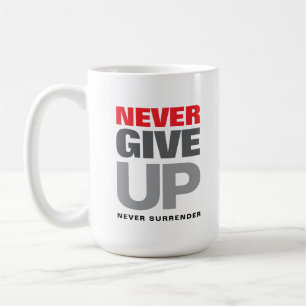 Caneca De Café Citação Motivacional Nunca Desista Nunca Se Renda