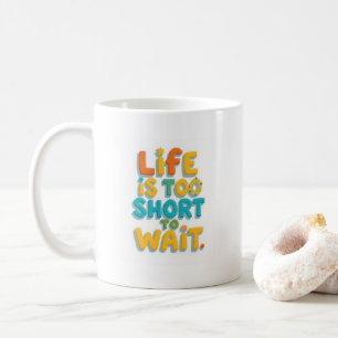 Caneca De Café Citação motivacional ousada estilo divertido