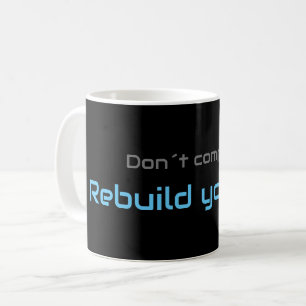 Caneca De Café Citação motivacional para sua saúde mental diária