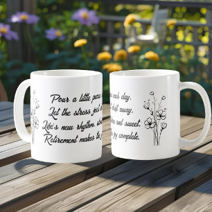 Caneca De Café Citação Motivacional Simples e Elegante para Apose