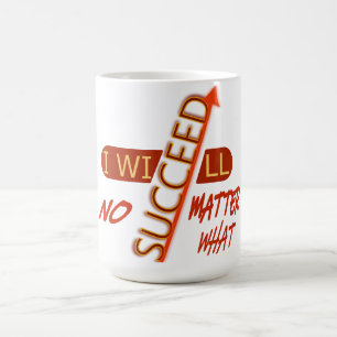 Caneca De Café Citação Motivacional Vou Ter Sucesso Não Importe O