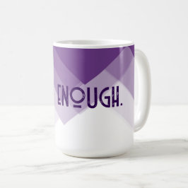 Caneca De Café Citação no Abstrato Roxo