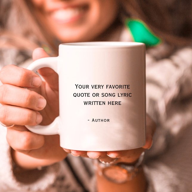 Caneca De Café Citação personalizada - crie seu próprio texto pre (image courtesy of Freepik)