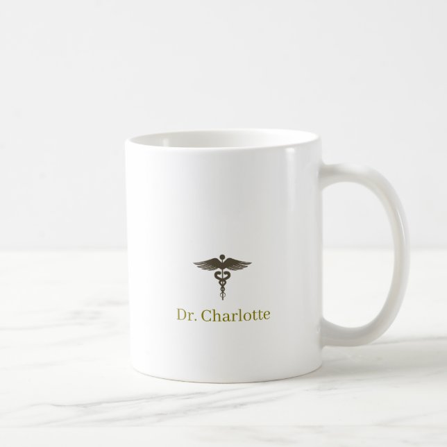 Caneca De Café Citação Personalizada de um Excelente Médico de Fa (Direita)