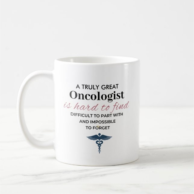 Caneca De Café Citação Personalizada de um Grande Oncologista (Esquerda)