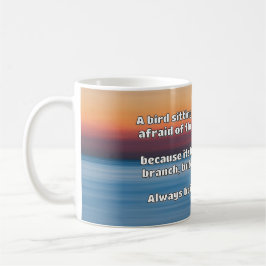 Caneca De Café Citação Positiva de Encorajamento Empath