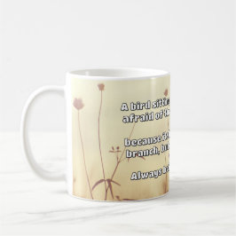 Caneca De Café Citação Positiva de Encorajamento Empath