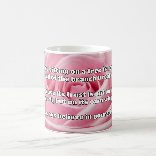 Caneca De Café Citação Positiva de Encorajamento Empath (Centro)