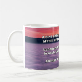 Caneca De Café Citação Positiva de Encorajamento Empath
