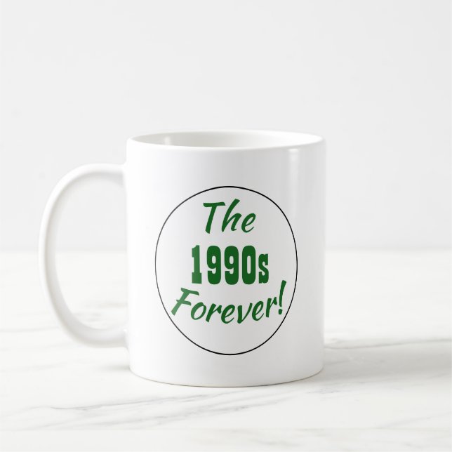 Caneca De Café Citação Retro Década de 1990 (Esquerda)