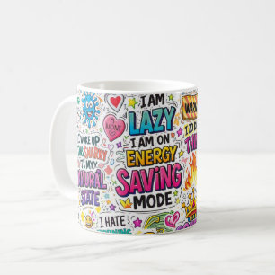Caneca De Café Citação sarcástica engraçada