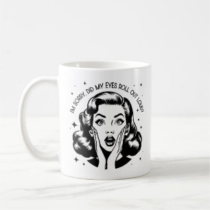 Caneca De Café Citação Sarcástica Engraçada da Glam Girl dos anos