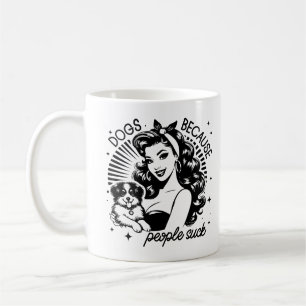 Caneca De Café Citação Sarcástica Engraçada da Glam Girl dos anos
